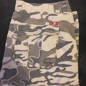 Burnside Cargo Camo Shorts